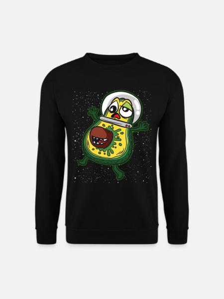 ALIEN AVOCADO astronaut - Unisex Sweatshirt - black