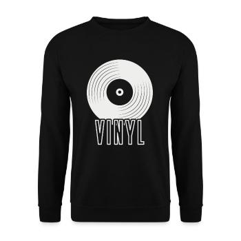 Vinyl - Unisex Pullover - Schwarz - Vorne - Alina (178cm) & Michal (187cm)