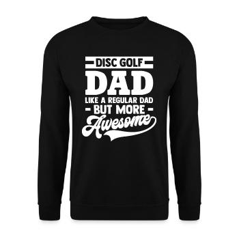 Discgolf Vater - Unisex Pullover - Schwarz - Vorne - Alina (178cm) & Michal (187cm)