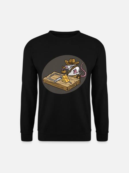INDIANA JONES Mausefalle Käse Kinder Humor - Unisex Pullover - Schwarz