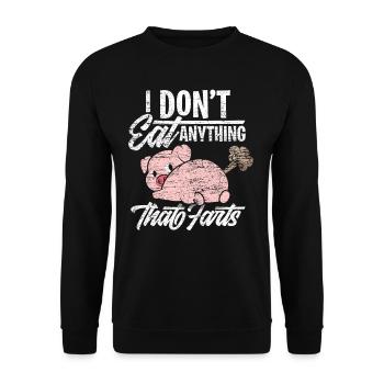 Vegan Tiere - Unisex Pullover - Schwarz - Vorne - Alina (178cm) & Michal (187cm)