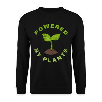 Végétaliens santé - Sweat-shirt Unisexe - noir - Devant - Alina (178cm) & Michal (187cm)