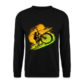 Life behind Bars Geschenk für extrem Bmx & Mtber - Unisex Pullover - Schwarz - Vorne - Alina (178cm) & Michal (187cm)