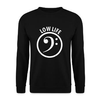 Low Life Tuba Bass Wrench Tuba Tuba - Unisex Sweatshirt - black - Front - Alina (178cm) & Michal (187cm)