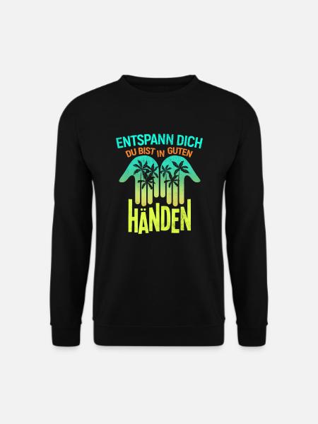 Du bist in guten Händen Physiotherapie - Unisex Pullover - Schwarz
