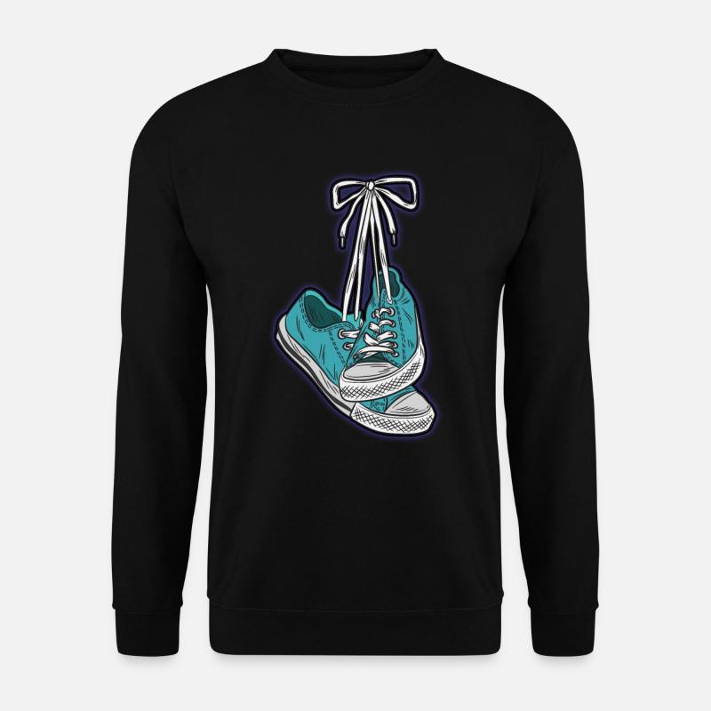 CHUCKS chaussures sneakers nouées baskets love - Sweat-shirt Unisexe - noir