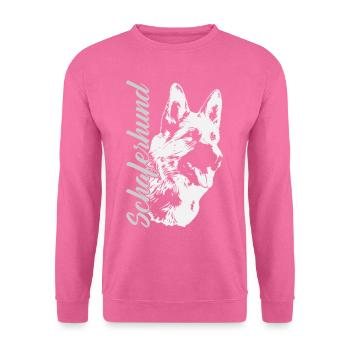 chien de berger - Sweat-shirt Unisexe - rose - Devant