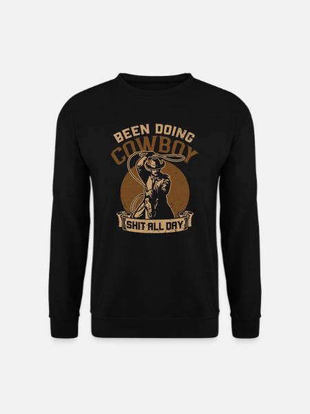 Cowboy Lasso Roping - Unisex Sweatshirt - black