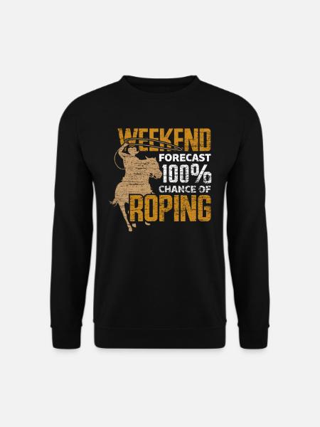 Cowboy Roping - Unisex Sweatshirt - black