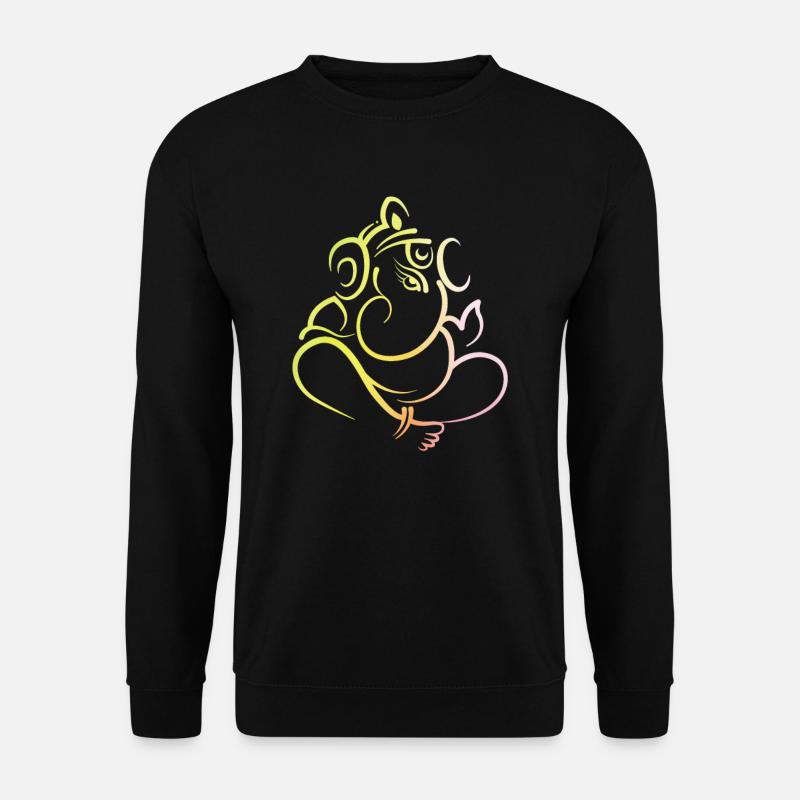 Ganesh Indian elephant god - Unisex Sweatshirt - black