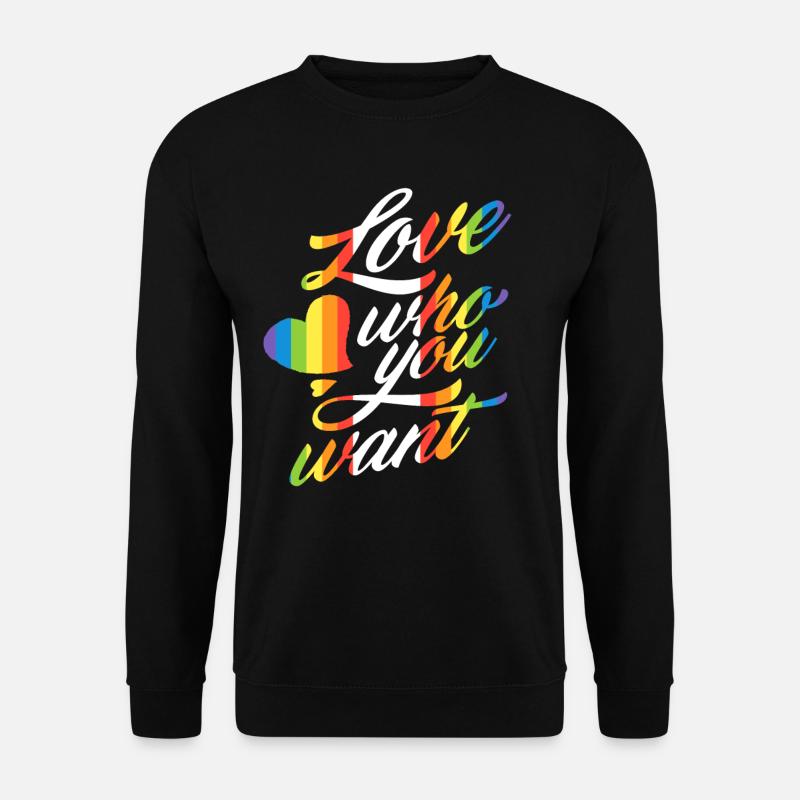 LGBTQ rainbow - Unisex Sweatshirt - black