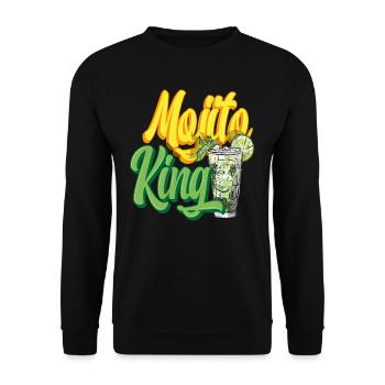 Mojito King - Unisex Sweatshirt - black - Front - Alina (178cm) & Michal (187cm)