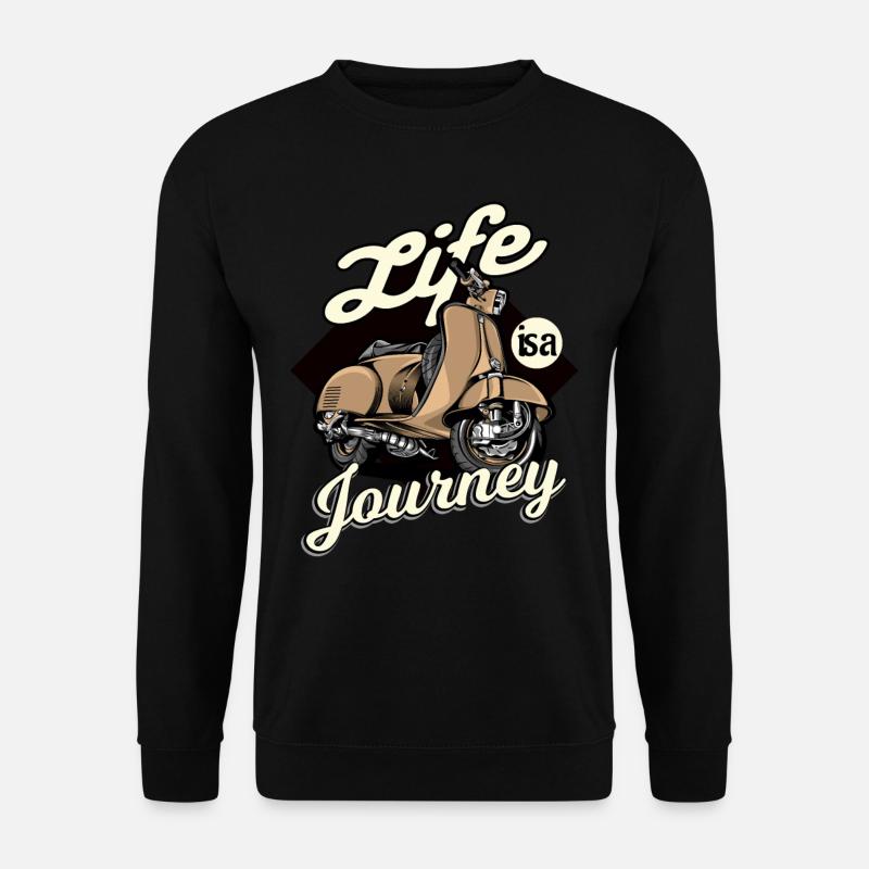 Moped Mofa Spruch - Unisex Pullover - Schwarz