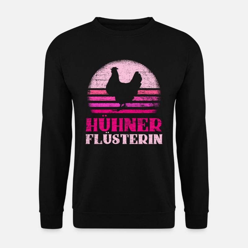 Hühner Mädchen - Unisex Pullover - Schwarz