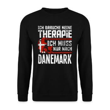 Dänemark Urlaub - Unisex Pullover - Schwarz - Vorne - Alina (178cm) & Michal (187cm)