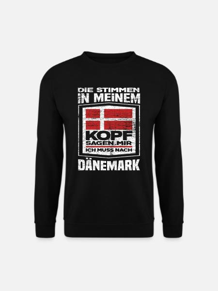 Dänemark Stimmen - Unisex Pullover - Schwarz