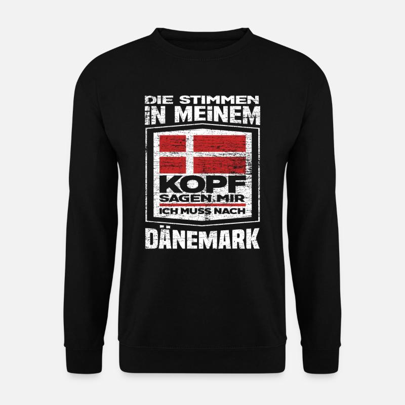 Dänemark Stimmen - Unisex Pullover - Schwarz