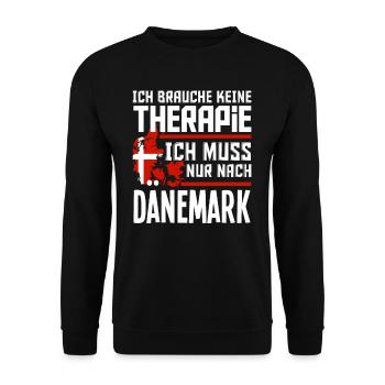 Dänemark Therapie - Unisex Pullover - Schwarz - Vorne - Alina (178cm) & Michal (187cm)