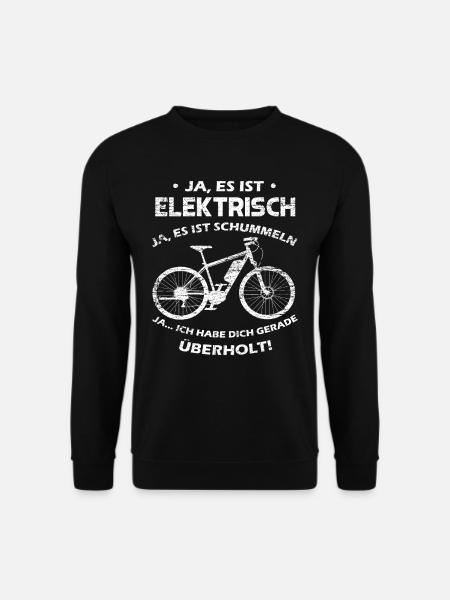 Fahrrad E-Bike - Unisex Pullover - Schwarz