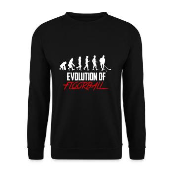 Unihockey & Floorball Evolution Geschenk Hockey - Unisex Pullover - Schwarz - Vorne - Alina (178cm) & Michal (187cm)