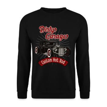 Hot Rod Sale Garage - Sweat-shirt Unisexe - noir - Devant - Alina (178cm) & Michal (187cm)