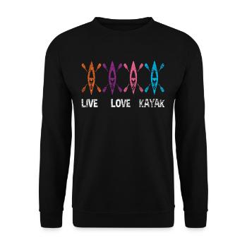 kayak - Sweat-shirt Unisexe - noir - Devant - Alina (178cm) & Michal (187cm)