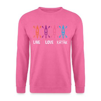 kayak - Sweat-shirt Unisexe - rose - Devant