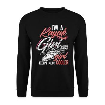 Kayak fille kayakiste - Sweat-shirt Unisexe - noir - Devant - Alina (178cm) & Michal (187cm)
