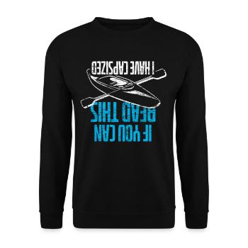 Kayak water sports - Unisex Sweatshirt - black - Front - Alina (178cm) & Michal (187cm)
