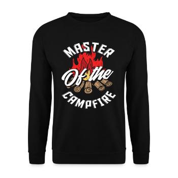 Camper Fire Adventure Camping cadeau - Sweat-shirt Unisexe - noir - Devant - Alina (178cm) & Michal (187cm)
