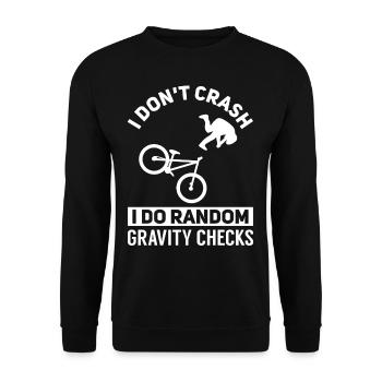 Vélo VTT vélo VTT - Sweat-shirt Unisexe - noir - Devant - Alina (178cm) & Michal (187cm)