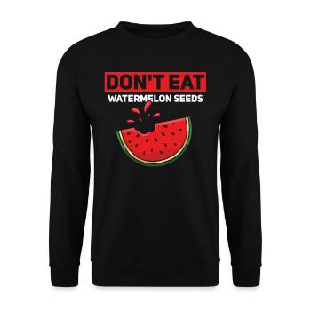 Watermelons melons sugar melon honeydew melon - Unisex Sweatshirt - black - Front - Alina (178cm) & Michal (187cm)