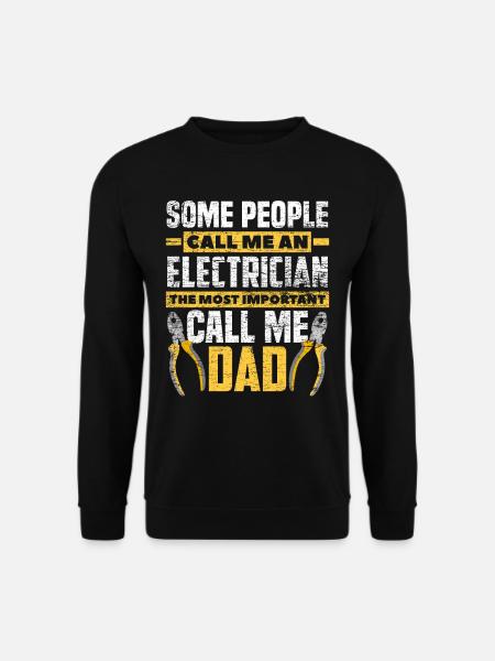 Elektriker Papa - Unisex Pullover - Schwarz