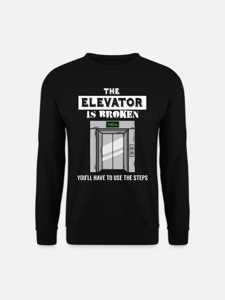 Aufzug Mechaniker Techniker Rolltreppe - Unisex Pullover - Schwarz