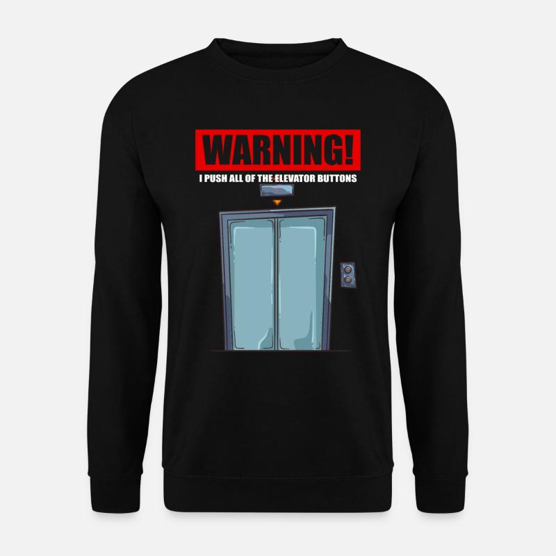Aufzug Mechaniker Techniker Rolltreppe - Unisex Pullover - Schwarz