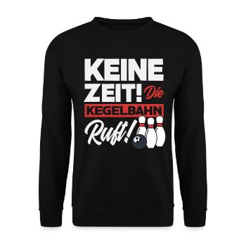 Kegeln Mannschaftssport - Unisex Pullover - Schwarz - Vorne - Alina (178cm) & Michal (187cm)