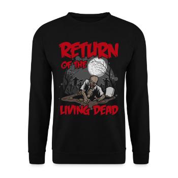 Zombies Kommen zurück Halloween Monster - Unisex Pullover - Schwarz - Vorne - Alina (178cm) & Michal (187cm)