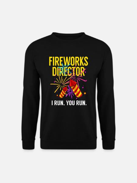 Fireworks Pyrotechnician Cracker Rocket - Unisex Sweatshirt - black