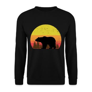 Papa Bear color scheme - Unisex Sweatshirt - black - Front - Alina (178cm) & Michal (187cm)