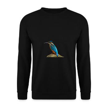 Bird gift children - Unisex Sweatshirt - black - Front - Alina (178cm) & Michal (187cm)