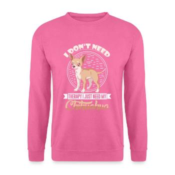 Chiwawa Chihuahua Chi Hund Besitzer - Unisex Pullover - Pink - Vorne