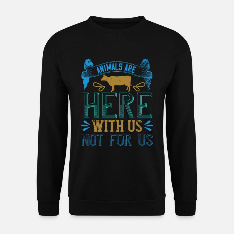 Veganer Spruch - Geschenk für Veganer - Unisex Pullover - Schwarz