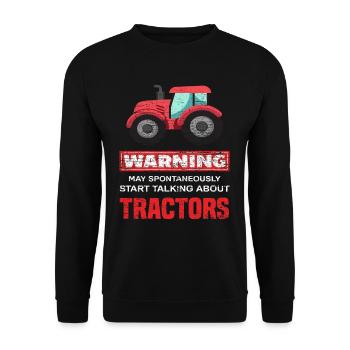 Tracteurs Bauer - Sweat-shirt Unisexe - noir - Devant - Alina (178cm) & Michal (187cm)