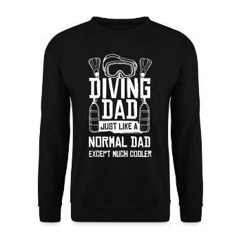 Scuba diving scuba divers diver snorkeling - Unisex Sweatshirt - black - Front - Alina (178cm) & Michal (187cm)