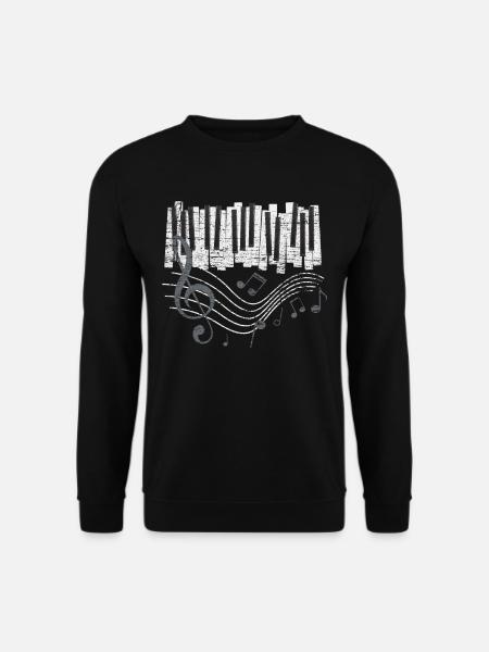 Piano Klavier - Unisex Sweatshirt - black
