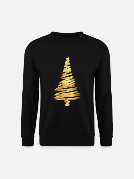 Golden Christmas Tree Christmas Xmas - Unisex Sweatshirt - black