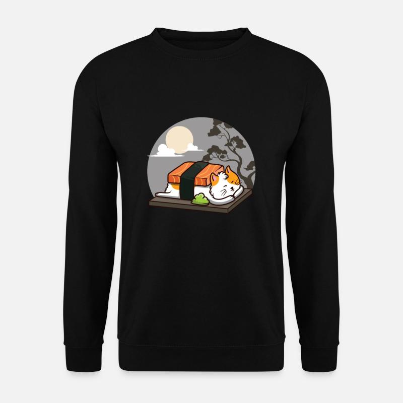 Sushi cat - Unisex Sweatshirt - black