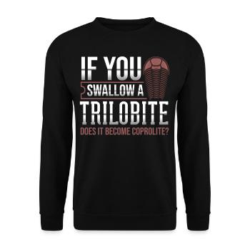 Trilobites Fossil Lusitges Future Paleontologist - Unisex Sweatshirt - black - Front - Alina (178cm) & Michal (187cm)