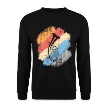 tenorhorn - Unisex Pullover - Schwarz - Vorne - Alina (178cm) & Michal (187cm)