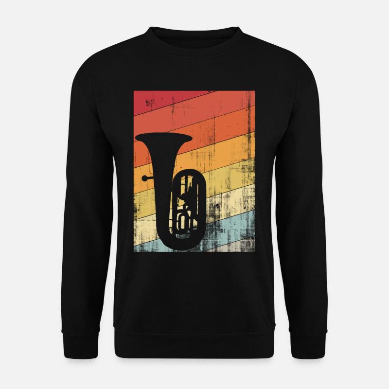 Tuba-Instrument - Unisex Pullover - Schwarz